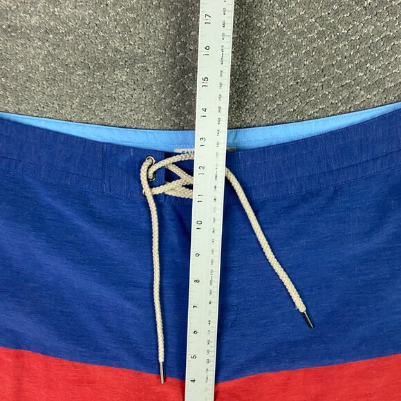 Fair Harbor Nautilus Board Shorts Men's 34 Blue Red Swim Trunks Shorts - Picture 10 of 13